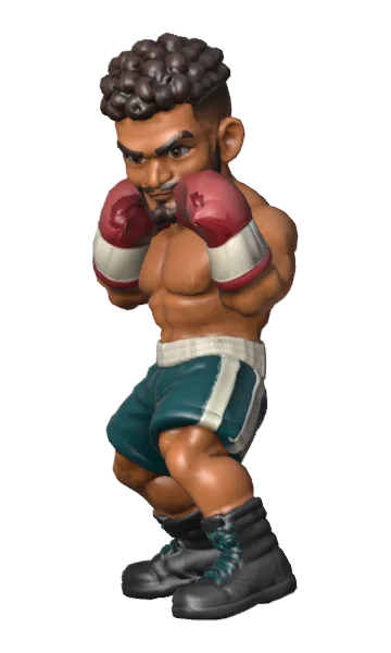 Rico Vale with red gloves